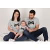 imageFamily Matching Outfits Mom Dad Baby Son Daughter Player Gaming Shirts Gift SetDad Gray  Mom Gray  Baby Gray