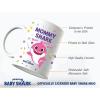 imageMommy Shark Coffee Mug for Mom Mothers Day Funny Baby Shark Mug Mother Daughter or Mother Son Gifts Baby Shark Doo doo doo Mom Ceramic Mug Mom Birthday Gifts Novelty Mug 15 Ounce White