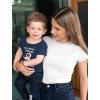 imageMy Heart Belongs to Mommy Gifts to Mom from Son Daughter Mothers Day Shirts for Kids Toddler Youth Kids TShirtDino Belongs  Navy