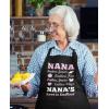 imageNANAS Love Is Endless  Gift for Mothers Day Grandma Cooking Chef Apron One Size Black