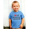 imageTeeStars  I Love My Grandpa ampamp Grandma Grandkid Gift ToddlerInfant Kids TShirtPink