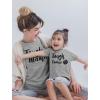 imageTough Mama Mommy and Me Matching Outfits Mothers Day Mom and Daughter Son ShirtsMom Gray  Child Gray