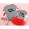 imageTough Mama Mommy and Me Matching Outfits Mothers Day Mom and Daughter Son ShirtsMom Gray  Child Gray