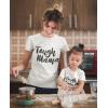 imageTough Mama Mommy and Me Matching Outfits Mothers Day Mom and Daughter Son ShirtsMom White  Child White