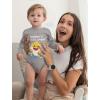 imageTstars Baby Shark Doo Doo Doo Outfit 1st Mothers Day Baby Boy Girl Long Sleeve Bodysuit Mommys Lil SharkGray