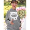 imageTstars Best Mom Ever Hoodie Gifts for Wife New Mothers Moms Gift from Daughter Son Mothers Day Hoodies for WomenGray