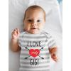 imageTstars I Love My Gigi Grandma Outfits for Baby Boy Girl Valentines Day Infant BodysuitShort Sleeve  GrayWhite
