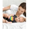 imageTstars Rainbow Heart LGBT Month Flag Baby Boy Girl Pride Outfit LGBTQ Gifts Gay Equality Infant BodysuitBlack