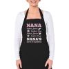 imageNANAS Love Is Endless  Gift for Mothers Day Grandma Cooking Chef Apron One Size Black