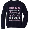 imageNanas Love is Endless  Gift for Mothers Day Grandma Women SweatshirtNavy
