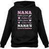 imageTeeStars  NANAS Love Is Endless  Gift for Mothers Day Grandma Women HoodieBlack