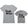 imageTough Mama Mommy and Me Matching Outfits Mothers Day Mom and Daughter Son ShirtsMom Gray  Child Gray