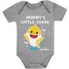 imageTstars 1st Mothers Day Baby Shark Doo Doo Doo Outfit Mom Gifts Baby Boy Girl Bodysuit Mommys Lil SharkGray