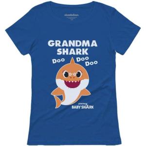imageGrandma Shark Doo Doo Doo Baby Shark Nana Women TShirtBlue