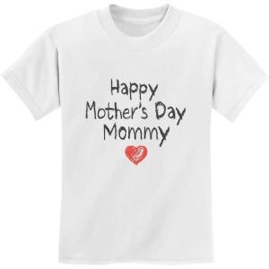 imageHappy Mothers Day Mommy Shirt Gifts for Moms Mothers Day Toddler ampamp Youth Kids TShirtWhite