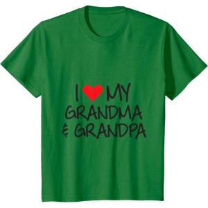 imageKids I love My Grandpa ampamp Grandma Grandkid Gift Kids TShirtKelly Green