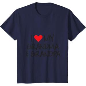 imageKids I love My Grandpa ampamp Grandma Grandkid Gift Kids TShirtNavy Blue