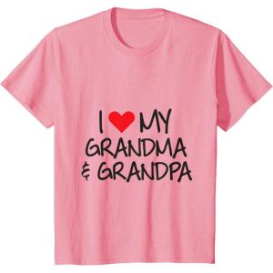 imageKids I love My Grandpa ampamp Grandma Grandkid Gift Kids TShirtPink