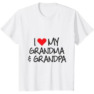 imageKids I love My Grandpa ampamp Grandma Grandkid Gift Kids TShirtWhite