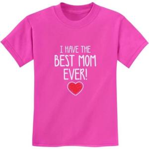 imageMy Heart Belongs to Mommy Gifts to Mom from Son Daughter Mothers Day Shirts for Kids Toddler Youth Kids TShirtBest Ever  Pink