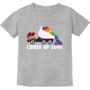 imageTractor Loads of Love Rainbow Shirt Equality LGBTQ Gay Pride Shirts LGBT Month Toddler Kids TShirt 3T Gray