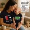 imageBattery Low 100 Charged Mommy and Baby Girl Boy Matching Outfits Funny Mothers Day Mother ampamp Daughter Son Shirts
