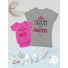 imageMom and Daughter Matching Outfits Mommy of a Princess Mother and New Born BabySet Mom Shirt  03 Bodysuit