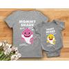 imageMommy and Baby Shark Matching Outfits Mom Gifts Mother ampamp Daughter Son Shirts SetMommy Gray  Baby Gray