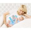 imageMother ampamp Son Matching Set Gift for Mom Baby Boy Shower Bodysuit ampamp Women TShirtWomen Gray  Baby Aqua