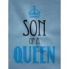 imageMother of a Prince Son of a Queen Mothers Day Mommy and Me Matching Outfits Shirt Bodysuit Clothing Baby 18M  Women Medium Women Gray  Baby Aqua
