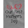 imageOur First Mothers Day Shirt Mom and Baby Women TShirtGray
