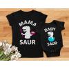 imageTstars Mama ampamp Baby Saur Matching Set Gift for New Moms and Babies Mothers Day Mom Shirt ampamp Infant BodysuitMom Black  Baby Black