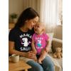 imageTstars Mama ampamp Baby Saur Matching Set Gift for New Moms and Babies Mothers Day Mom Shirt ampamp Infant BodysuitMom Black  Baby Wow Pink