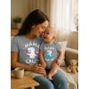 imageTstars Mama ampamp Baby Saur Matching Set Gift for New Moms and Babies Mothers Day Mom Shirt ampamp Infant BodysuitMom Gray  Baby Gray
