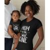 imageTstars Wild One Mommy and Me Matching Outfits 1st Birthday ampamp Mothers Day Shirt Set for Mom and BabyMom Black  Baby Black