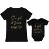 imageI Got It from My Mama She Got It from Me Mother Baby Daughter Matching OutfitsWomens Black  Baby Black