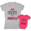 imageMom and Daughter Matching Outfits Mommy of a Princess Mother and New Born BabySet Mom Shirt  03 Bodysuit