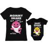 imageMommy and Baby Shark Matching Outfits Mom Gifts Mother ampamp Daughter Son Shirts SetMommy Black  Baby Black