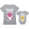 imageMommy and Baby Shark Matching Outfits Mom Gifts Mother ampamp Daughter Son Shirts SetMommy Gray  Baby Gray