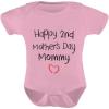 imageTeeStars  Happy 2nd Mothers Day Mommy Infant Baby One Piece Cute Baby BodysuitPink