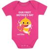 imageTstars 1st Mothers Day Baby Shark Doo Doo Doo Outfit Mom Gifts Baby Boy Girl Bodysuit Our 1st Mothers DayWow Pink