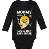 imageTstars Baby Shark Doo Doo Doo Outfit 1st Mothers Day Baby Boy Girl Long Sleeve Bodysuit Loves Baby SharkBlack