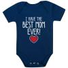 imageTstars I Have the Best Mom Ever Newborn Outfit Gift for New Moms Mothers Day Baby BodysuitNavy