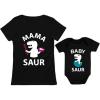 imageTstars Mama ampamp Baby Saur Matching Set Gift for New Moms and Babies Mothers Day Mom Shirt ampamp Infant BodysuitMom Black  Baby Black