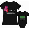 imageTstars Mom and Baby Matching Outfits  Battery Low ampamp 100 Charged Mommy and Me Outfits for Newborn  Cute New Mom Gift Cherished Memories or First Mothers Day  Adult XXLargeBaby 18M 1218M
