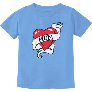 imageMom Heart Tattoo for Mothers Day Love Mom ToddlerInfant Kids TShirtCalifornia Blue