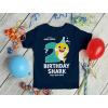image2nd Birthday Baby Shark Shirt 2 Year Old Birthday Boy Girl Toddler Kids TShirtNavy