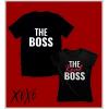 imageFunny Couples Matching Shirts The Boss ampamp The Real Boss His and Hers Boyfriend Girlfriend Wife Husband Couple TshirtMen Black  Women Black