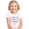 imageHappy 2nd Mothers Day Mommy for Mom Kids TShirtGray