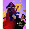 imageKing and Queen Matching Shirts for Couples Him and Her Gifts Boyfriend Girlfriend Wife Husband Couple TShirt SetBlack